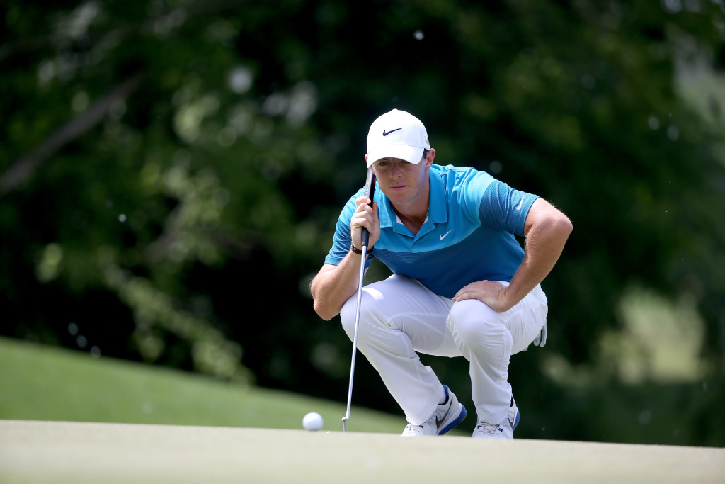 CHARLOTTE, NC - MAY 17:  Rory McIlroy of Northern Ireland during the final round at the Wells Fargo Championship at Quail Hollow Club on May 17, 2015 in Charlotte, North Carolina.  (Photo by Streeter Lecka/Getty Images)