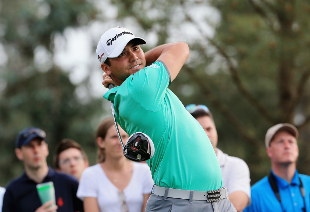 AUGUSTA, GA - APRIL 09:  Jason Day of Australia watches his tee shot on the 18th hole during the first round of the 2015 Masters Tournament at Augusta National Golf Club on April 9, 2015 in Augusta, Georgia.  (Photo by David Cannon/Getty Images)