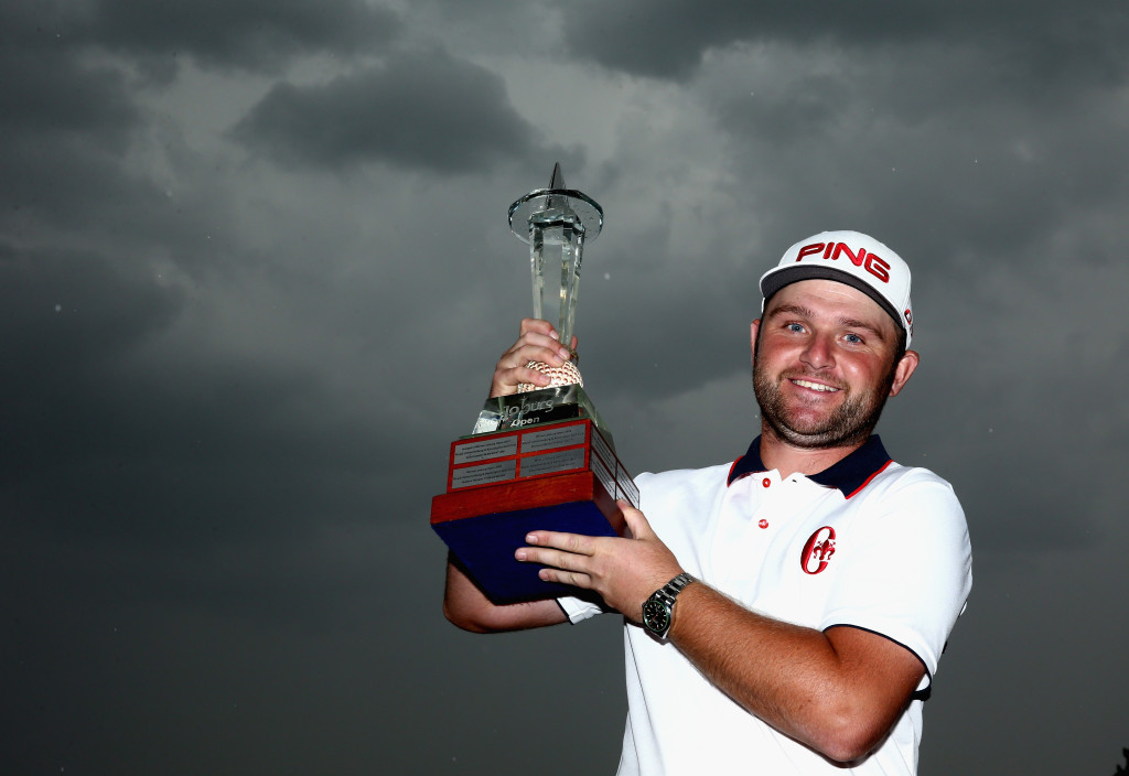 It's there: Andy Sullivan after winning the Johannesburg Open (Photo by Warren Little/Getty Images)