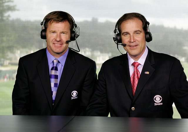 Nick Faldo and Jim Nantz have their own approaches on CBS Sports (Photo by Getty Images)