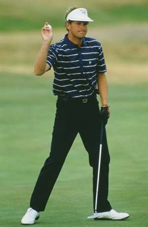 Golfing force: Lyle is well respected in the game. Winning the 1985 Open (Photo by Getty Images)