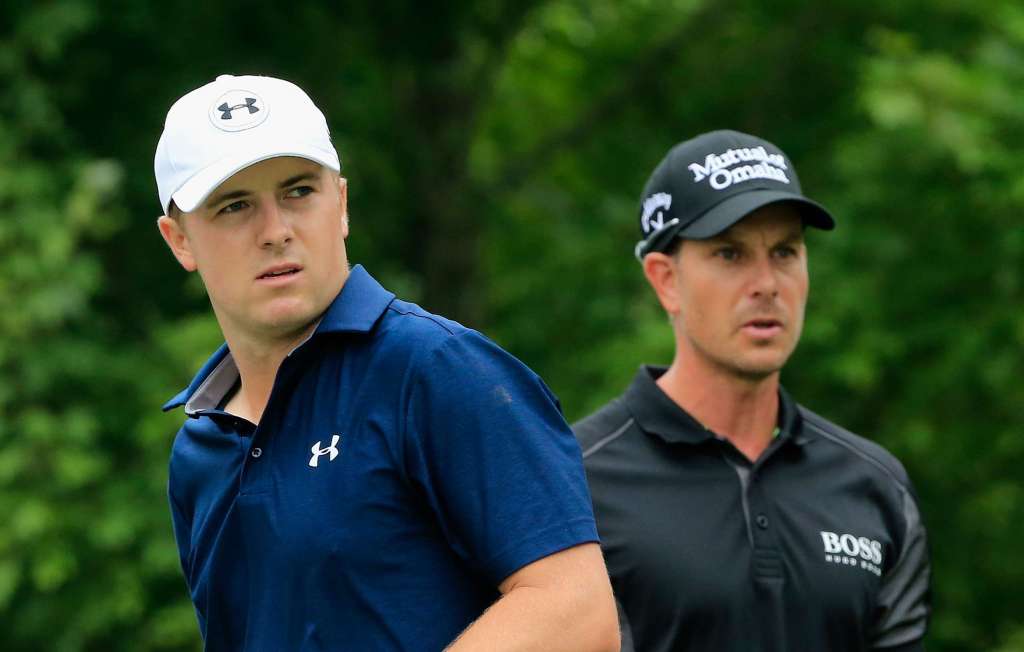 Reeled in: Stenson made the front running for 54 holes (Photo by Sam Greenwood/Getty Images)