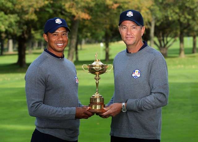 US Dream Team: Davis Love III has confirmed that Tiger Woods will be one of his vice-captains at next year's Ryder Cup (Photo by Getty Images)