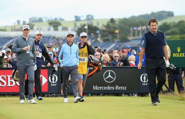 Sound of silence:  Today's pros don't understand the benefit of a good old natter, but Sir Nick Faldo was the quietest (Photo by Getty Images)