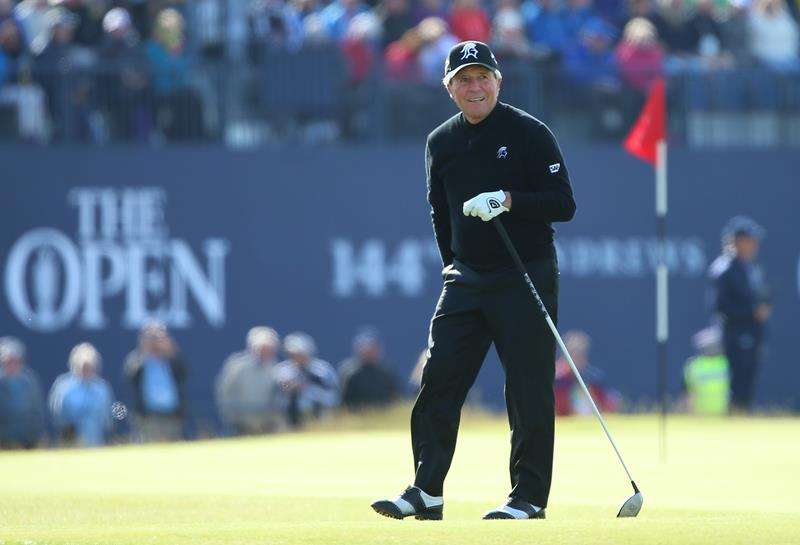 during the Champion Golfers' Challenge ahead of the 144th Open Championship at The Old Course on July 15, 2015 in St Andrews, Scotland.