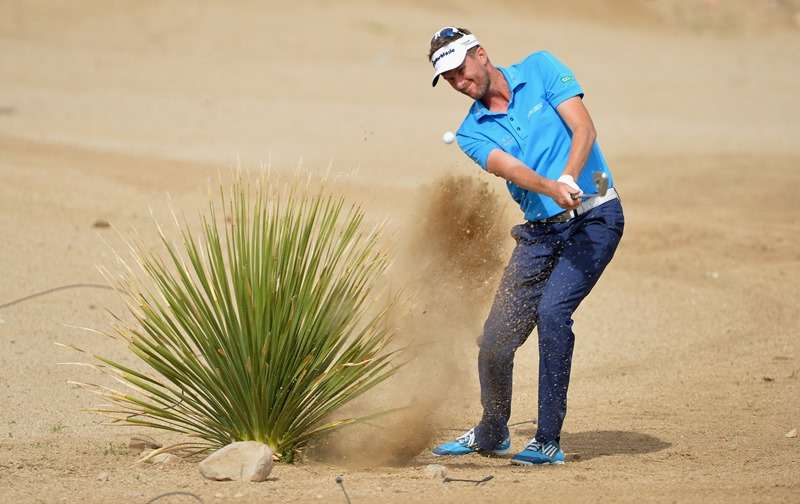 Sandstorm: David Lynn during the first round of World Golf Championships at Marana, Arizona in 2014 (photo by Getty Images)