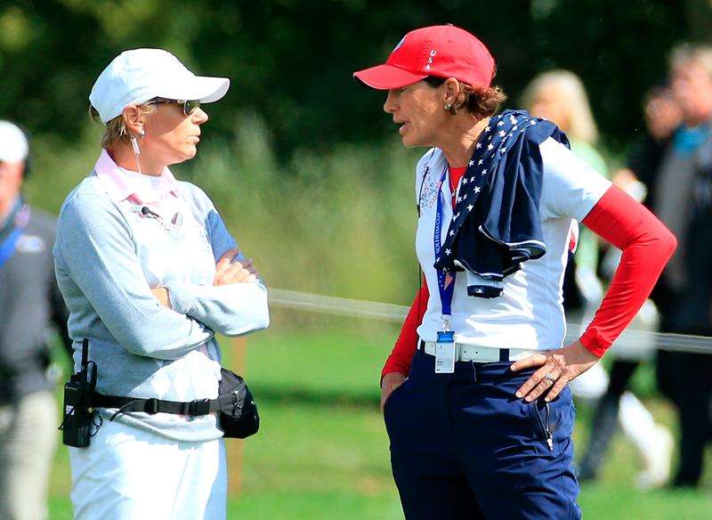 Tough pair: Annika Sorenstam is the right choice to stand up to Juli Inkster (Photo by Getty Images