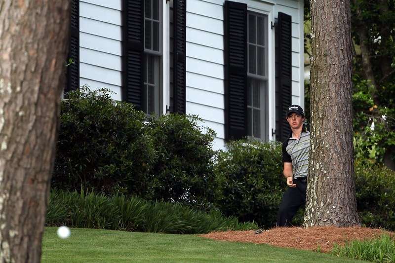Nowhere to hide: After leading the 2011 Masters by four shots after 54 holes, McIlroy collapsed in the final round, carding an 80 (photo by Getty Images)