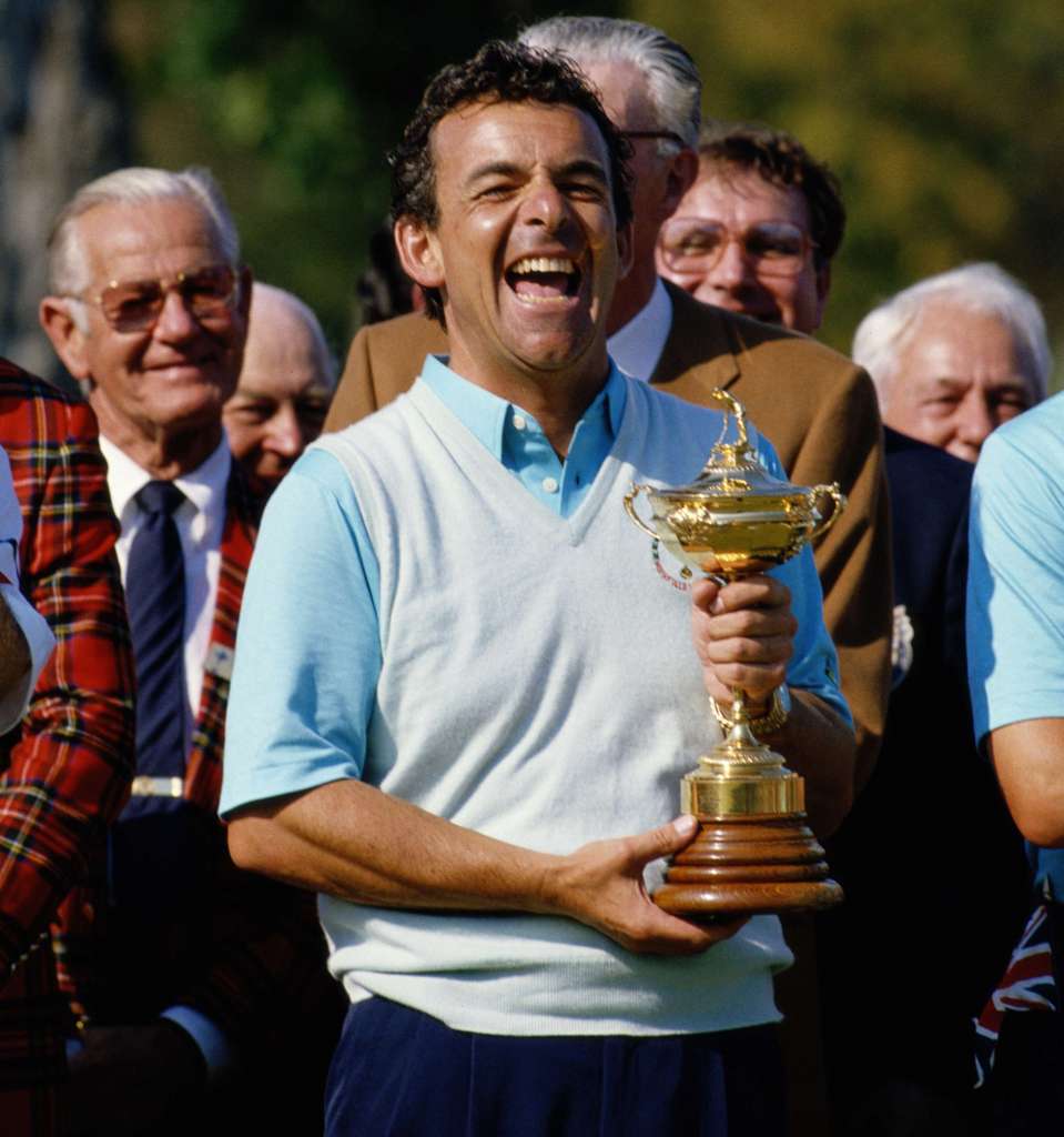 Pioneer: Captain Tony Jacklin with the Ryder Cup in 1987 (photo by Getty Images)