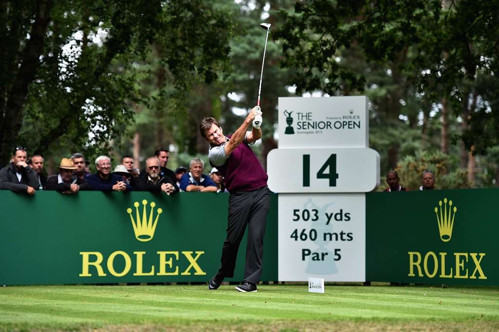 Not playing its knight: Sir Nick Faldo rarely played on the Senior Tour (photo by Getty Images)