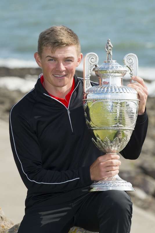 Great Scott: Scott Gregory with the Amateur Championship Trophy (Photo by Getty Images)