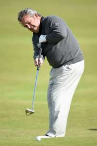 Rare sight: Jacklin is an occasional golfer now (photo by Getty)