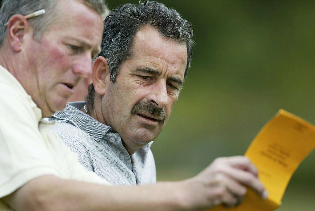 Faith: Caddie John Wilkie, left, with Sam Torrance (photo by Getty Images)