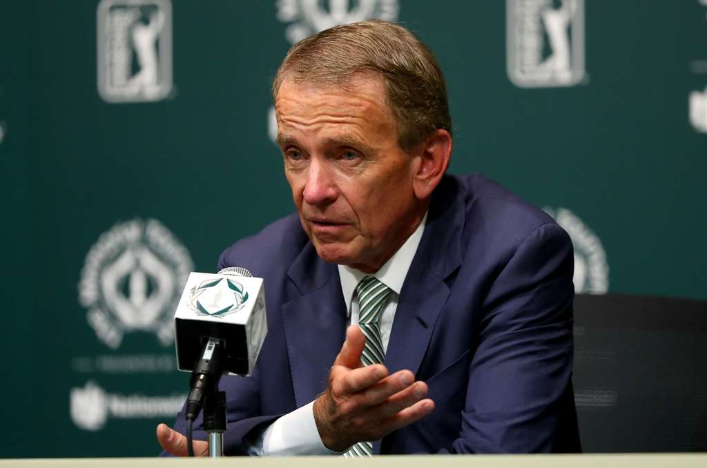 Bully-boy: US PGA Tour commissioner Tim Finchem refused to move the FedEx Cup, causing a Major log jam last month (Photo by Getty Images)